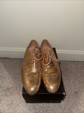 J. Crew Rose Gold Oxfords